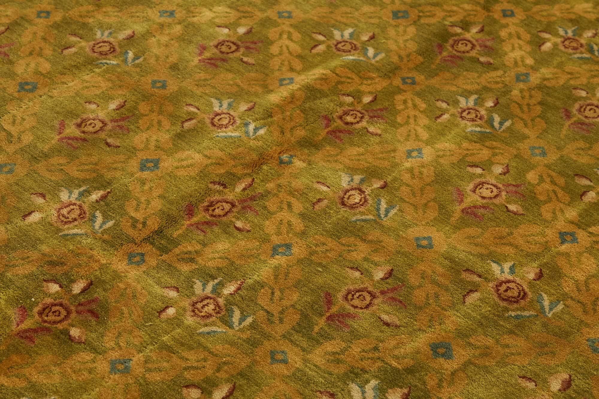 Turkish Handknotted Wool Oushak Rug 231 cm x 287 cm