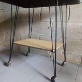 Vintage Eiffel feet side table