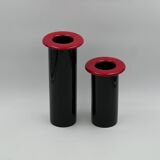 80s Design Ceramic Vases - Modern Vintage Home Decor Made in Italy – set of 2