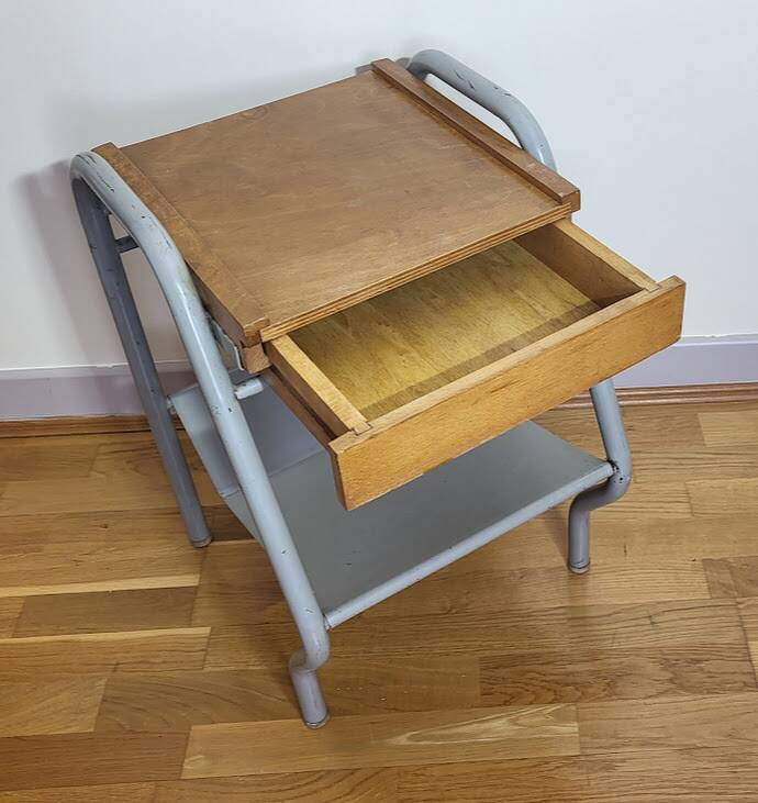 Boarding school bedside table