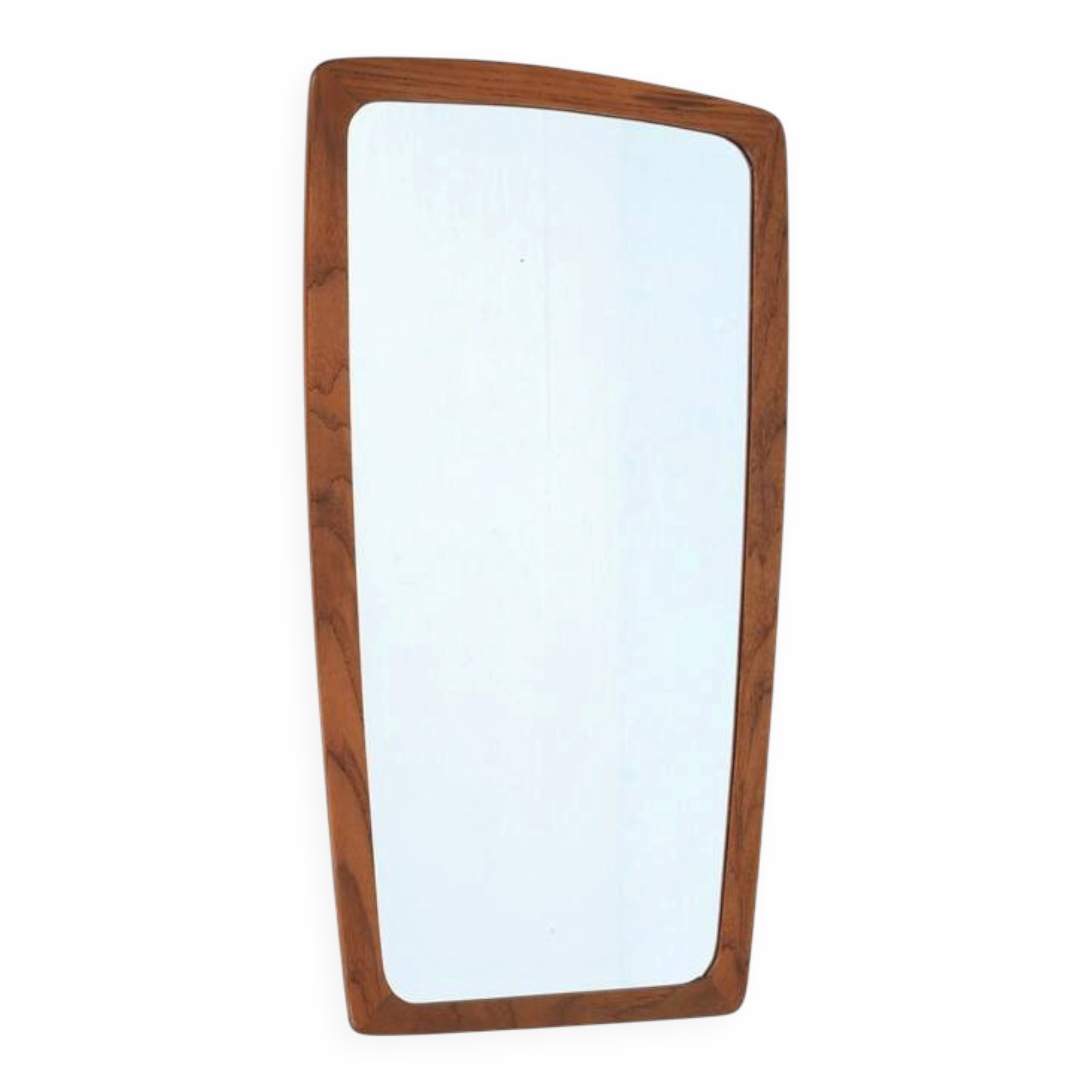 Mid-century teak mirror / Danish modern design / 1960s