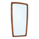 Mid-century teak mirror / Danish modern design / 1960s