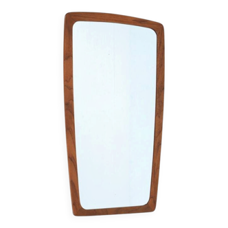 Mid-century teak mirror / Danish modern design / 1960s