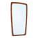 Mid-century teak mirror / Danish modern design / 1960s