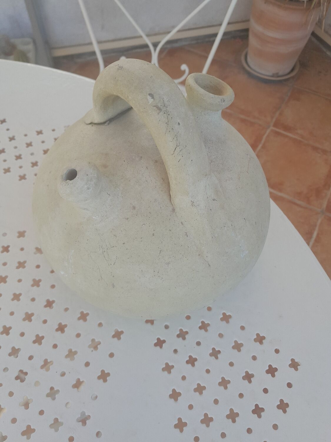 Gargoulette terracotta pottery