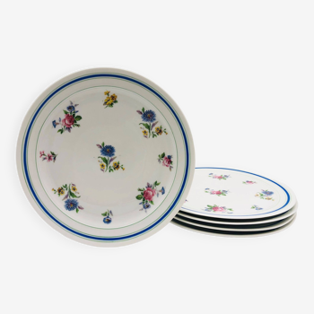 5 Assiettes Plates “ Lourioux Foëcy “