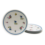 5 Assiettes Plates “ Lourioux Foëcy “