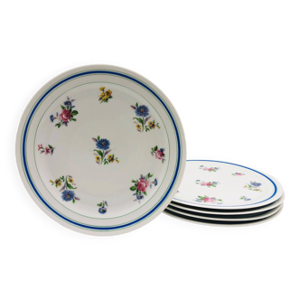 5 Assiettes Plates “ Lourioux Foëcy “