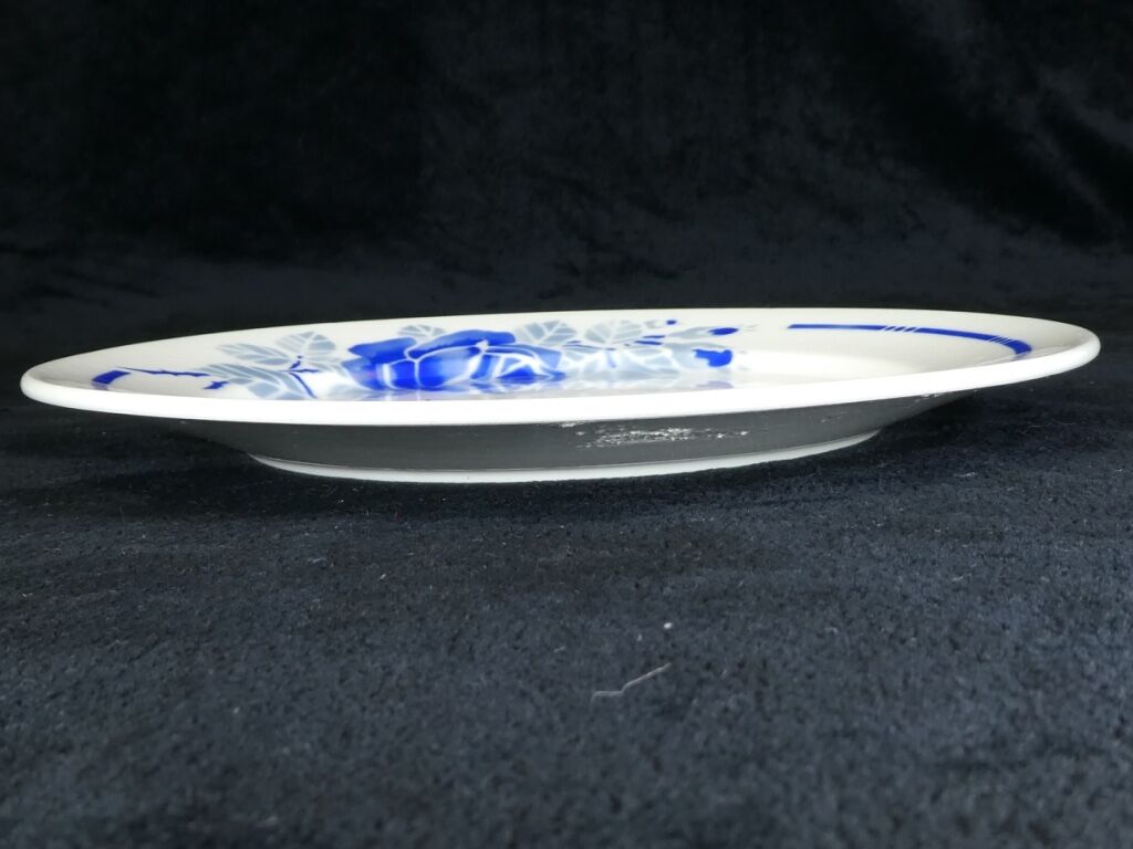 3 flat plates Badonviller model rose no Digoin