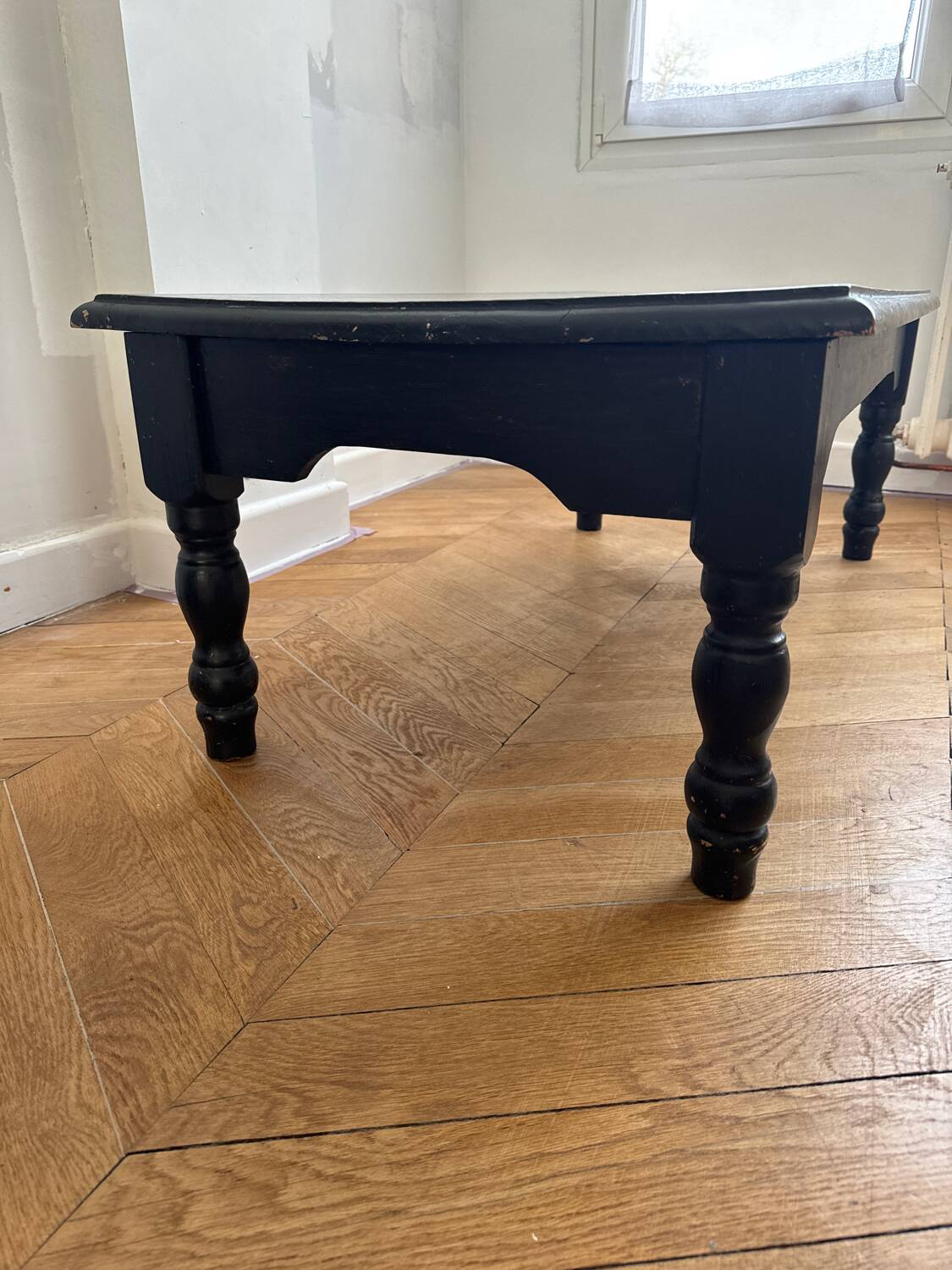 Patinated coffee table