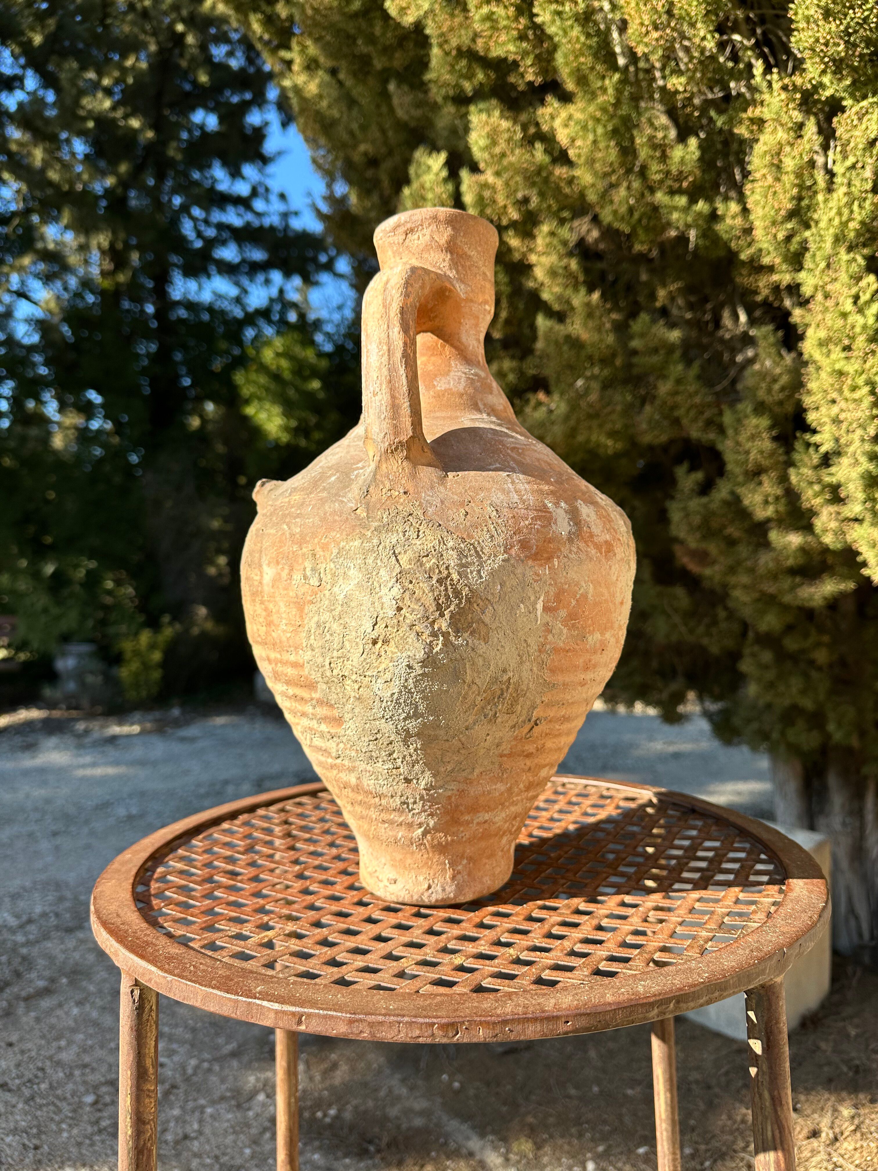 Cruche cántaro en terre cuite ancien 19ème