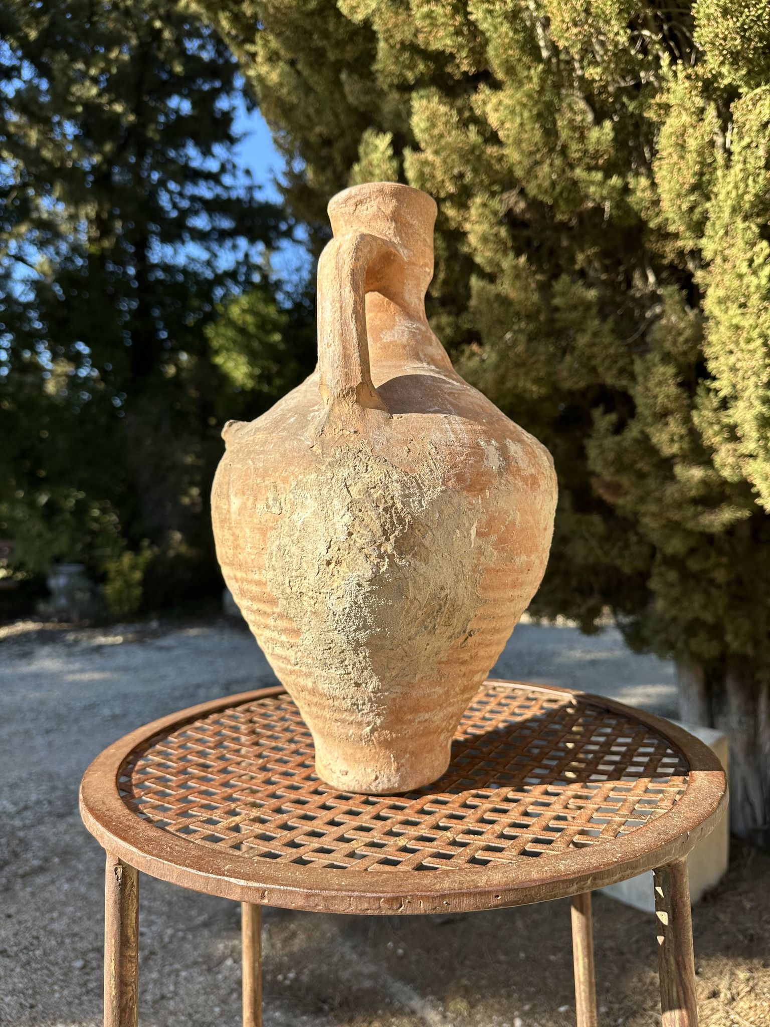Cruche cántaro en terre cuite ancien 19ème