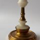 Vintage Brass and Alabaster Candlesticks