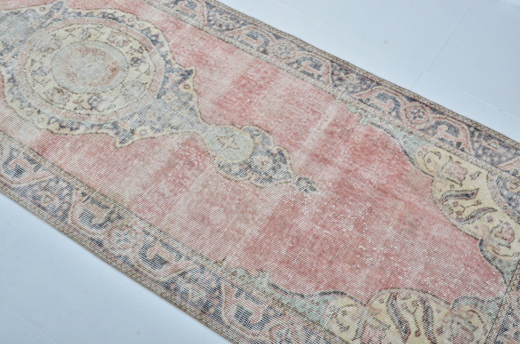Tapis de sol vintage turc orange sku 3336