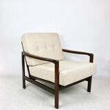 Beige boucle Lounge Chair by Z. Baczyk, 1970s