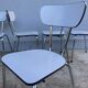 Set of 5 grey formica chairs