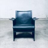 Postmodern Korium KM1 Leather Armchair by Tito Agnoli for Matteo Grassi, Italy, 1980s