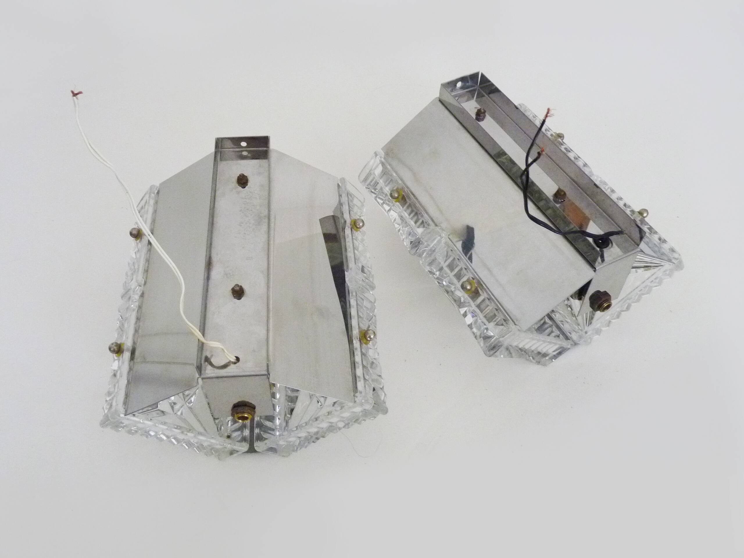 LONGS CLIPS MODERNISTE METAL MAT CHROME/ U.S.A./ ANNEES 1960/1970