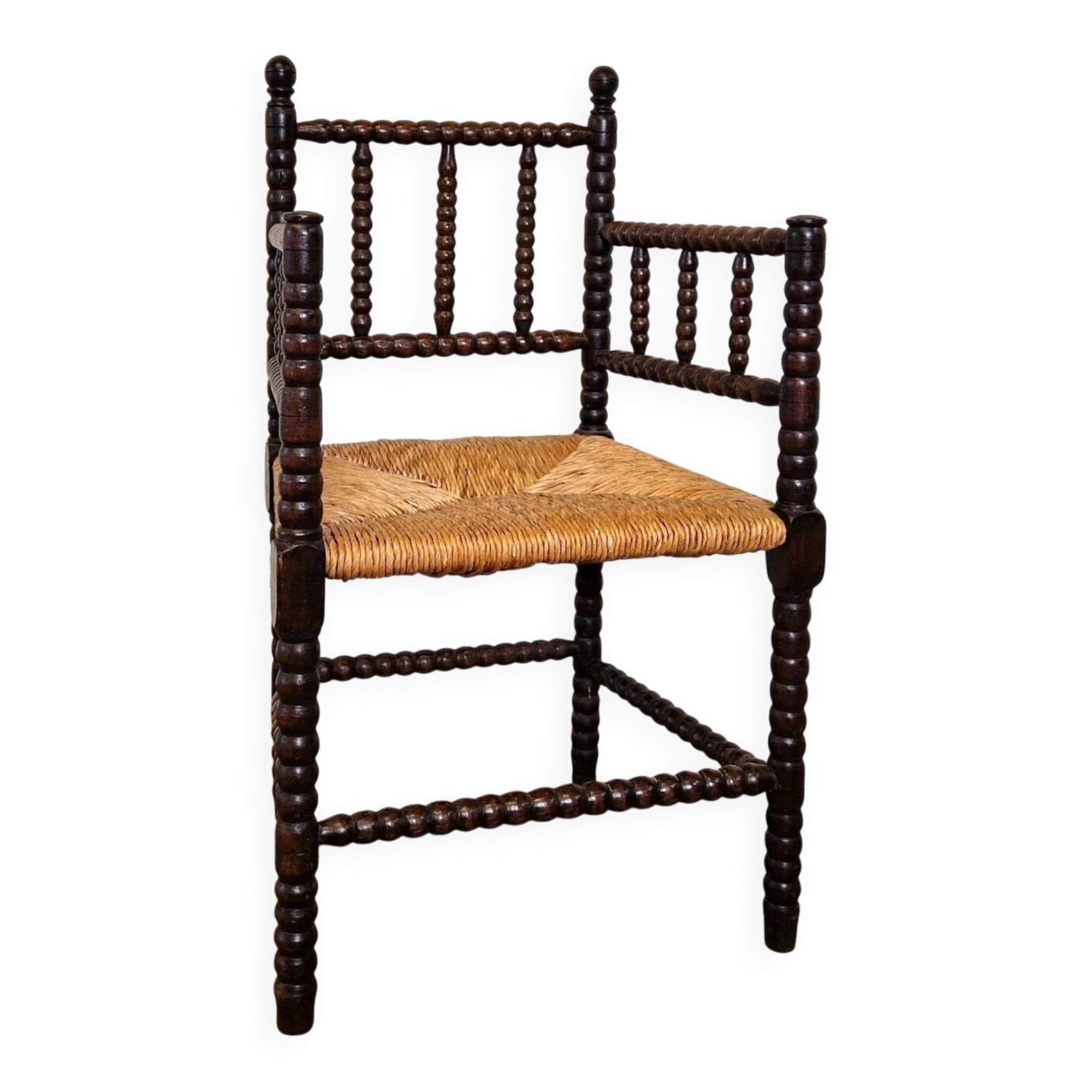 Antique Dutch bobbin chair, 1920s