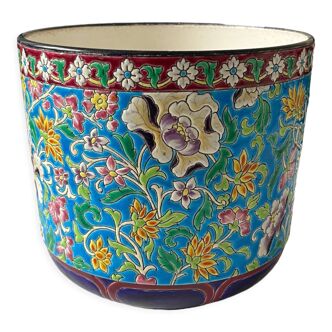 Longwy enamel pot cover