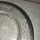 Presentation plate with solid silver crystal tray