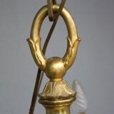 Louis XVI style gilt bronze chandelier