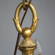 Louis XVI style gilt bronze chandelier