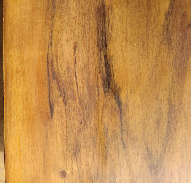 1960s blond wooden coffee table