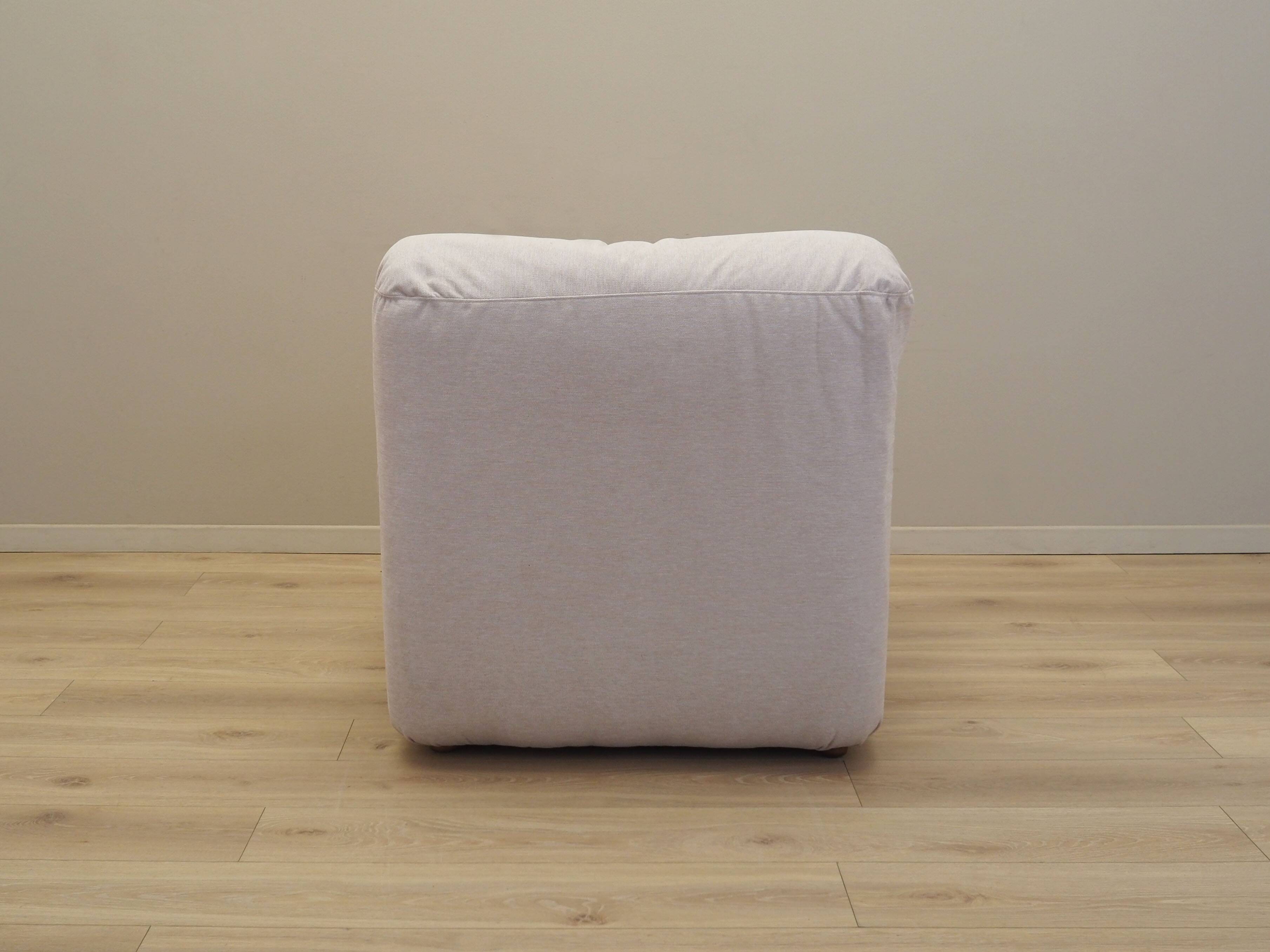 Beige armchair, Italian design, 1970s, production: Italy