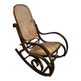 Rocking chair with caning