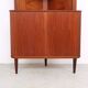 Vintage Danish teak corner cabinet with display case, 1960s