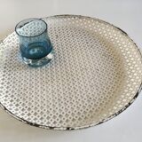 Matégot tray in perforated iron
