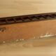 Wall mounted wooden coat rack with shelf wear hats and 4 brass hooks