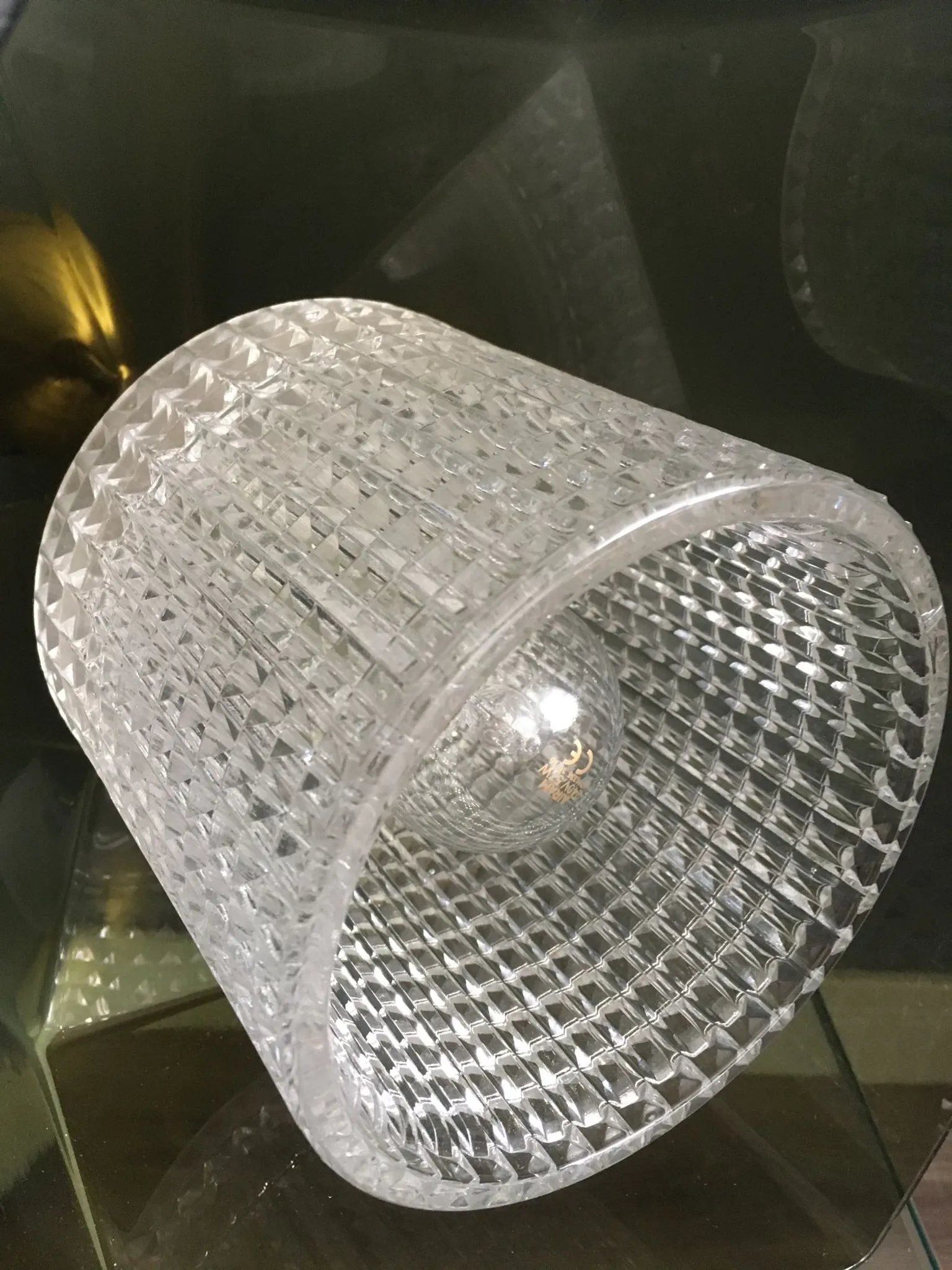 Carl Fagerlund for Orrefors smoked glass pendant lamp, 1960s