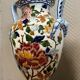 Gien: Important earthenware vase with peony decoration