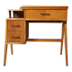 Bureau en bois, pieds compas