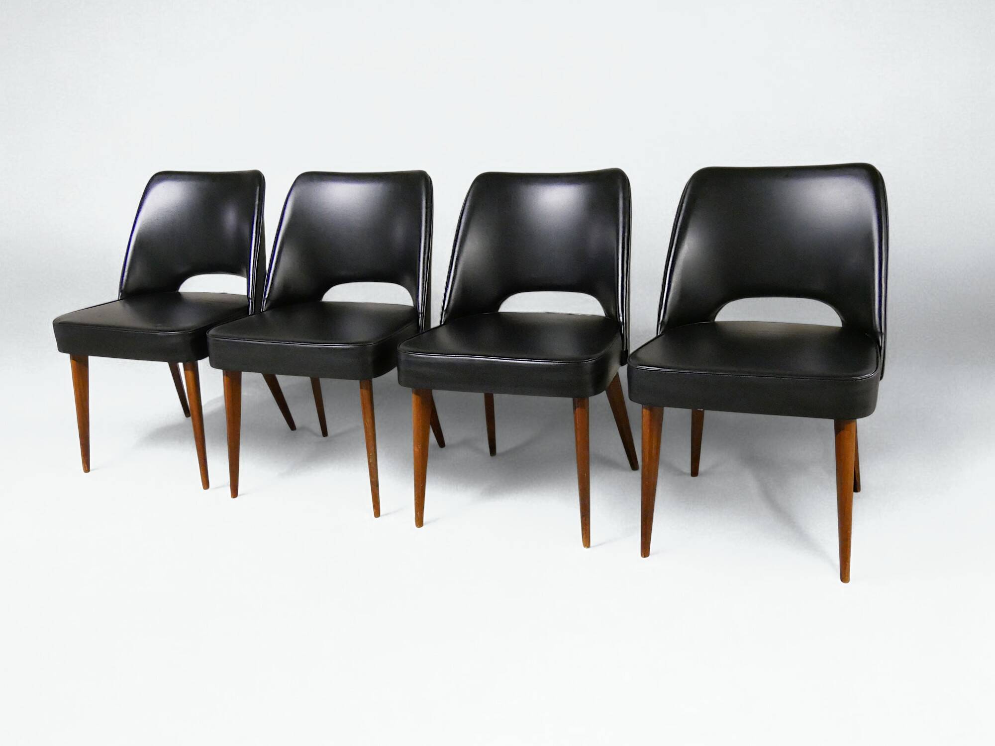Série 4 chaises scandinave - vintage 1960 1970