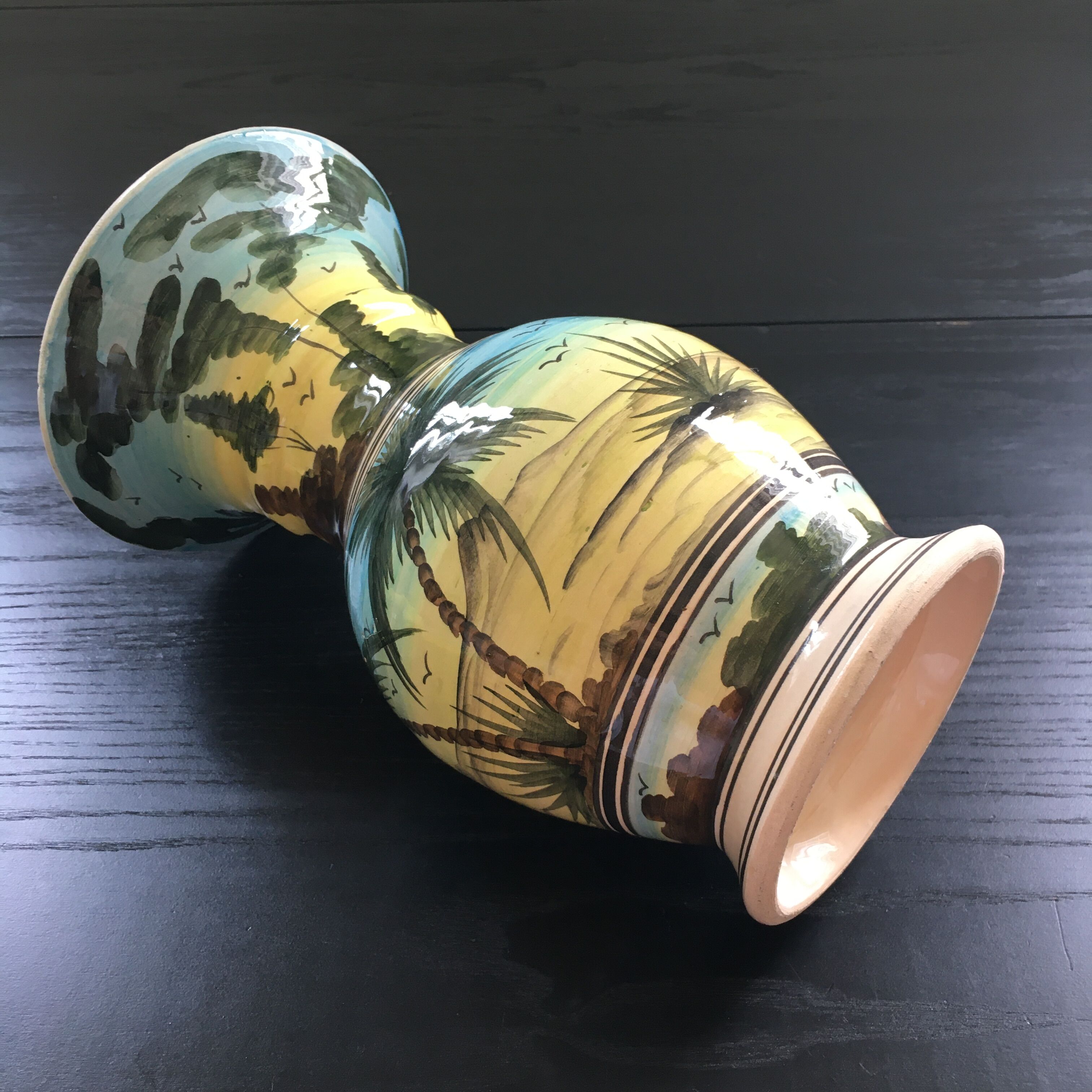 Vase déco cocotiers