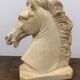 Sculpture buste cheval platre