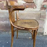 Office armchair curved wood