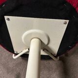 60s rotating tulip cocktail chair in red velvet