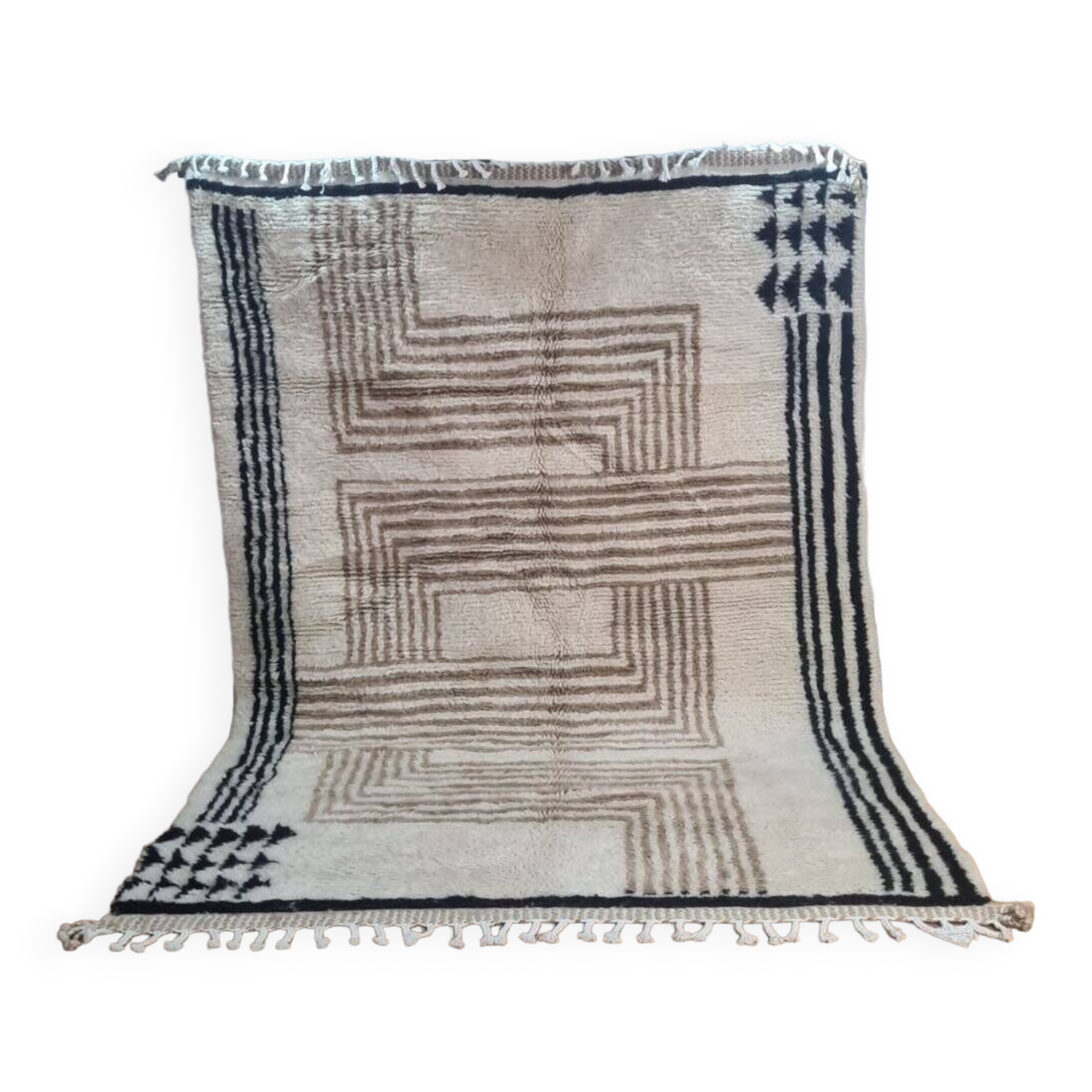 Handmade wool Berber rug 300X200 cm