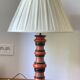 Vintage Italian turned wood lamp