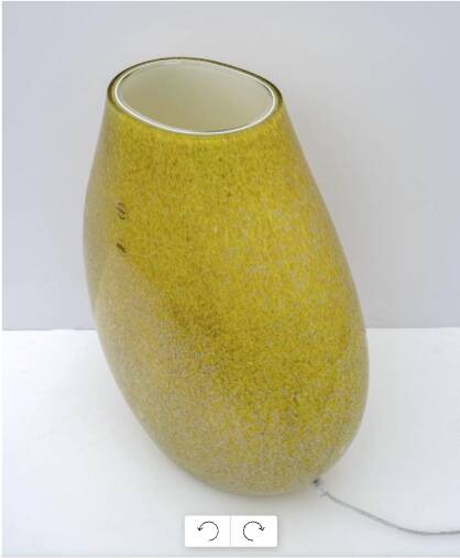 Modern Italian Murano glass table lamp "Pulegoso" by Carlo Nason
