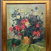 Leo Pringels (1901-1992) « Nature morte aux fleurs ».