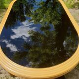 Rattan dining table 1980