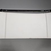 Set of 6 white cantilever dining chairs MR10 by Mies van der Rohe for Thonet, 1980s.