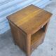 Art Deco bedside table in solid oak