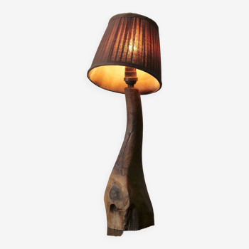 free-form Olivier Brut wood lamp