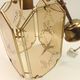 Vintage gold metal chandelier